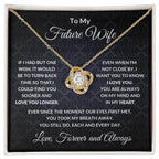 To My Future Wife You are Always On My Mind Valentine Love Knot Necklace