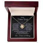 To My Future Wife You are Always On My Mind Valentine Love Knot Necklace