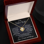 To My Future Wife You are Always On My Mind Valentine Love Knot Necklace