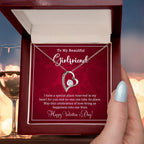 To My Girlfriend I have a Place Reserved in my Heart Forever Love Pendant Necklace