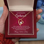 To My Girlfriend I have a Place Reserved in my Heart Forever Love Pendant Necklace
