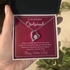 To My Girlfriend I have a Place Reserved in my Heart Forever Love Pendant Necklace