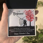 To My Girlfriend I Promise You Eternal Love Forever Love Pendant Necklace