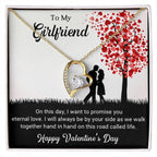 To My Girlfriend I Promise You Eternal Love Forever Love Pendant Necklace