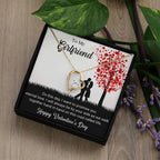 To My Girlfriend I Promise You Eternal Love Forever Love Pendant Necklace