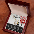 To My Girlfriend I Promise You Eternal Love Forever Love Pendant Necklace