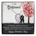 To My Girlfriend I Promise You Eternal Love Forever Love Pendant Necklace