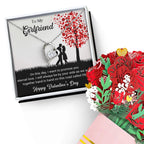 To My Girlfriend I Promise You Eternal Love Forever Love Pendant Necklace