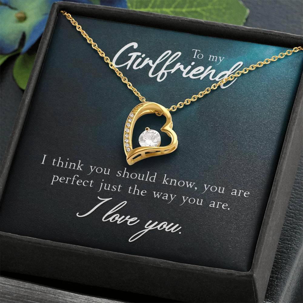 To My Girlfriend I Think You Should Know Forever Love Pendant Necklace