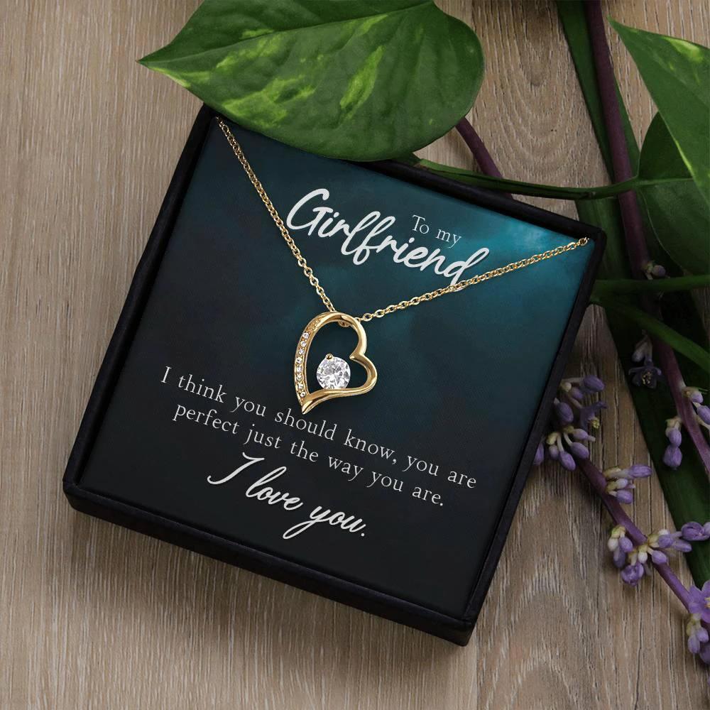 To My Girlfriend I Think You Should Know Forever Love Pendant Necklace