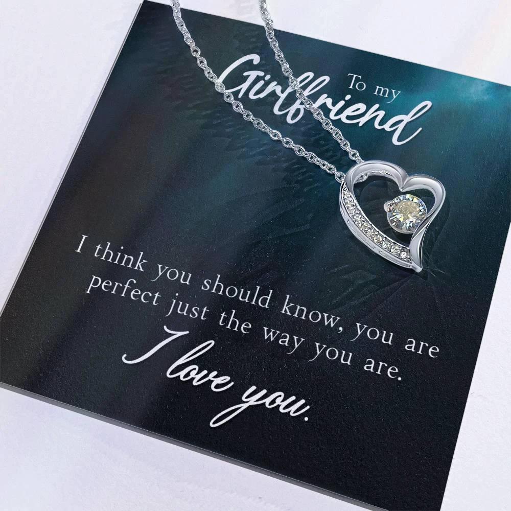 To My Girlfriend I Think You Should Know Forever Love Pendant Necklace