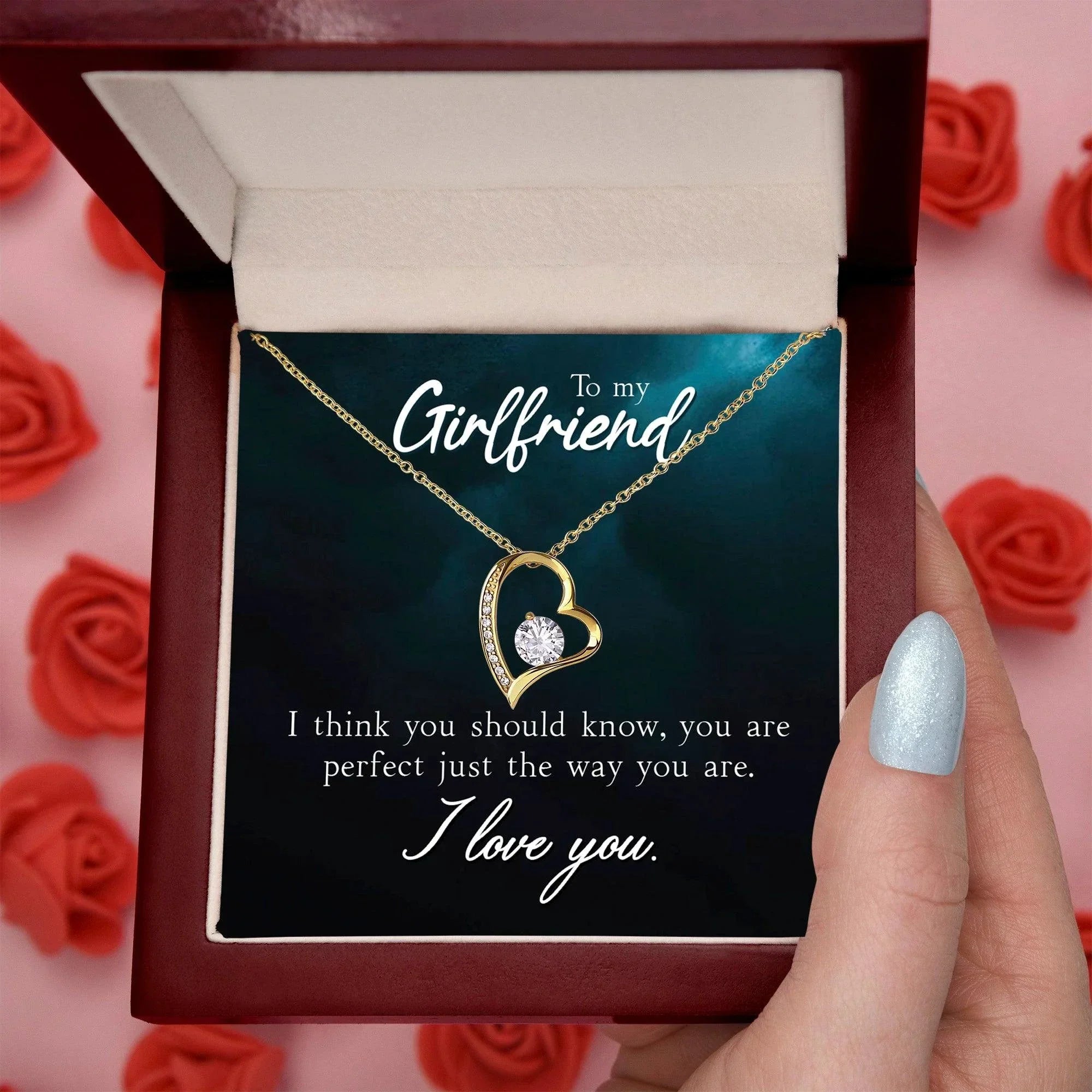 To My Girlfriend I Think You Should Know Forever Love Pendant Necklace