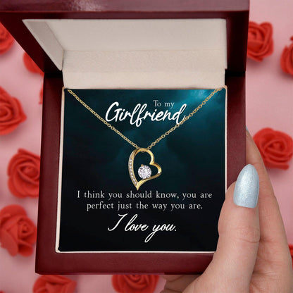 To My Girlfriend I Think You Should Know Forever Love Pendant Necklace - Mallard Moon Gift Shop