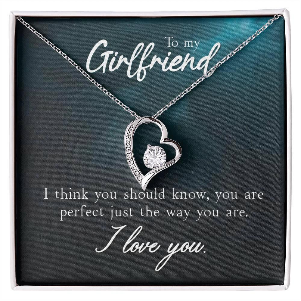 To My Girlfriend I Think You Should Know Forever Love Pendant Necklace