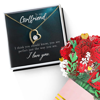 To My Girlfriend I Think You Should Know Forever Love Pendant Necklace - Mallard Moon Gift Shop