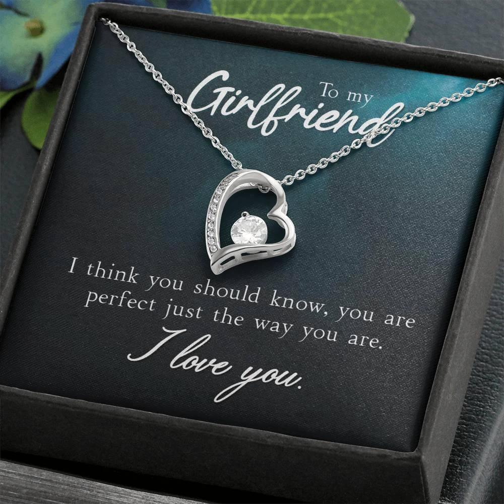 To My Girlfriend I Think You Should Know Forever Love Pendant Necklace