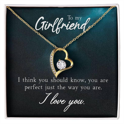 To My Girlfriend I Think You Should Know Forever Love Pendant Necklace - Mallard Moon Gift Shop