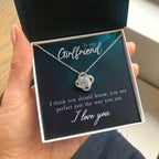 To My Girlfriend I think You Should Know Valentine Love Knot Necklace