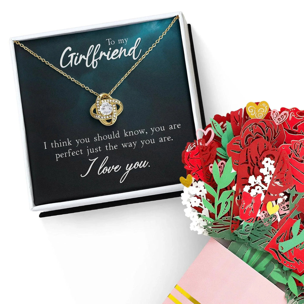 To My Girlfriend I think You Should Know Valentine Love Knot Necklace