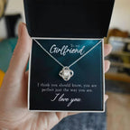 To My Girlfriend I think You Should Know Valentine Love Knot Necklace