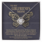To My Girlfriend's Mom Thank You For My Best Friend Love Knot Pendant Necklace