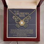 To My Girlfriend's Mom Thank You For My Best Friend Love Knot Pendant Necklace