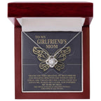 To My Girlfriend's Mom Thank You For My Best Friend Love Knot Pendant Necklace