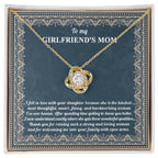 To My Girlfriend's Mother Thank You for Raising a Wonderful Woman Love Knot Pendant Necklace
