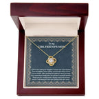 To My Girlfriend's Mother Thank You for Raising a Wonderful Woman Love Knot Pendant Necklace