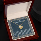 To My Girlfriend's Mother Thank You for Raising a Wonderful Woman Love Knot Pendant Necklace