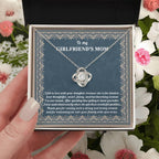 To My Girlfriend's Mother Thank You for Raising a Wonderful Woman Love Knot Pendant Necklace