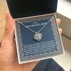 To My Girlfriend's Mother Thank You for Raising a Wonderful Woman Love Knot Pendant Necklace
