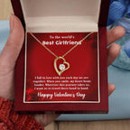 To My Girlfriend When You Smile Forever Love Pendant Necklace
