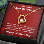 To My Girlfriend When You Smile Forever Love Pendant Necklace