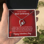 To My Girlfriend When You Smile Forever Love Pendant Necklace