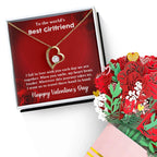 To My Girlfriend When You Smile Forever Love Pendant Necklace