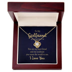 To my Girlfriend You are my Best Friend Valentine Love Knot Necklace