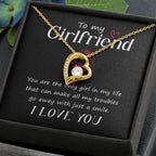 To My Girlfriend You are the only Girl in My Life Forever Love Pendant Necklace