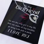 To My Girlfriend You are the only Girl in My Life Forever Love Pendant Necklace
