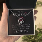 To My Girlfriend You are the only Girl in My Life Forever Love Pendant Necklace