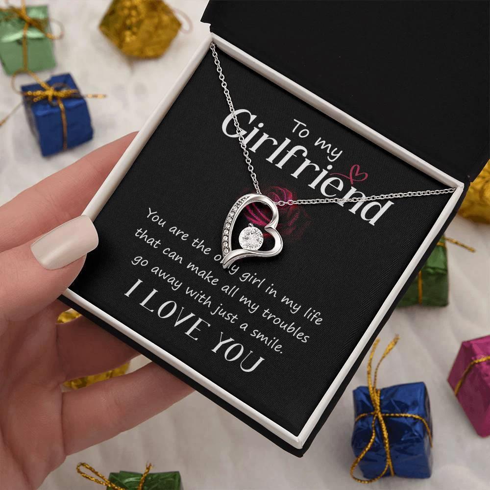 To My Girlfriend You are the only Girl in My Life Forever Love Pendant Necklace