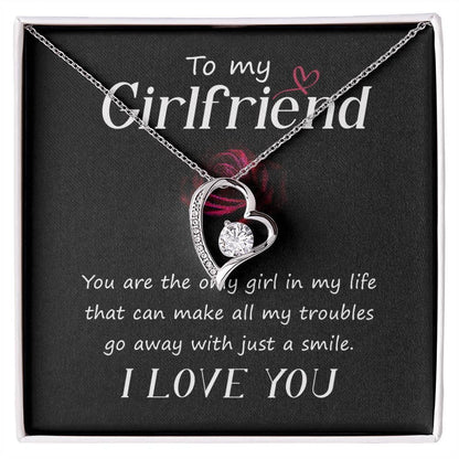 To My Girlfriend You are the only Girl in My Life Forever Love Pendant Necklace - Mallard Moon Gift Shop