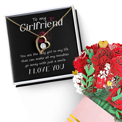 To My Girlfriend You are the only Girl in My Life Forever Love Pendant Necklace - Mallard Moon Gift Shop
