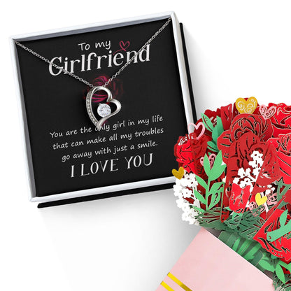 To My Girlfriend You are the only Girl in My Life Forever Love Pendant Necklace - Mallard Moon Gift Shop