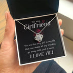 To my Girlfriend You Are the Only Girl Valentine Love Knot Necklace