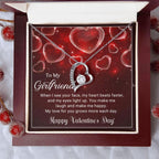 To My Girlfriend You Make Me Happy Forever Love Pendant Necklace