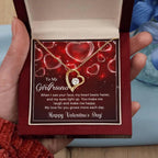 To My Girlfriend You Make Me Happy Forever Love Pendant Necklace