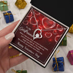 To My Girlfriend You Make Me Happy Forever Love Pendant Necklace