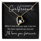 To My Gorgeous Girlfriend Forever Love Pendant Necklace