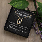 To My Gorgeous Girlfriend Forever Love Pendant Necklace